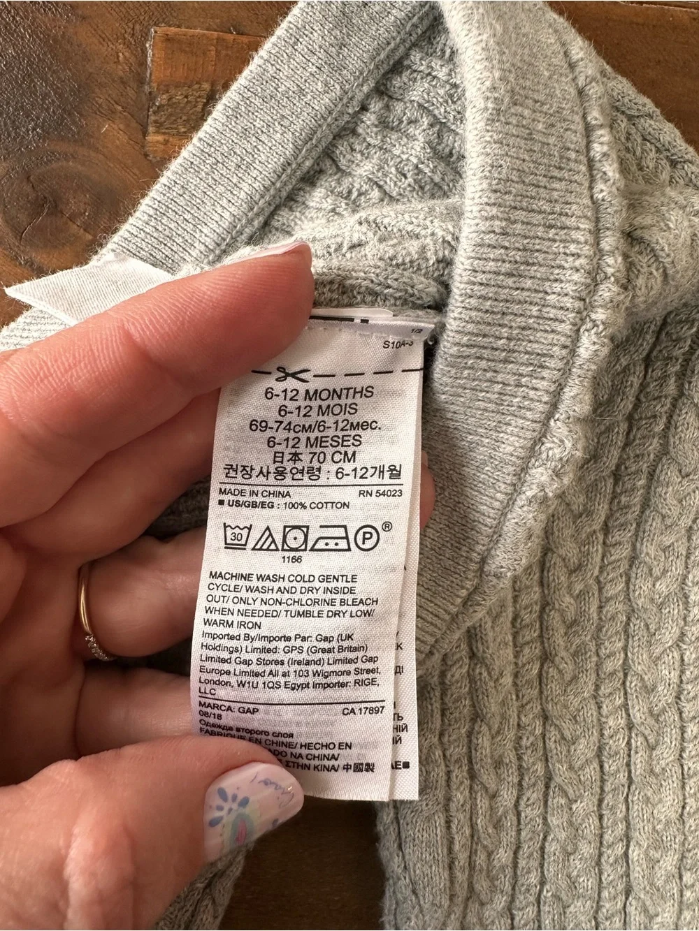 Baby Gap Pink Fairy Bunny Sweater with Cable Knit Leggings